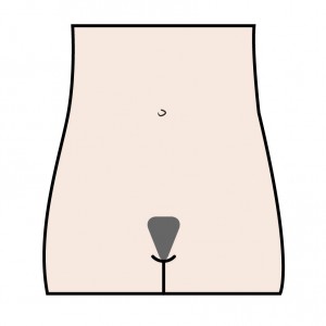 G-String Waxing Diagram